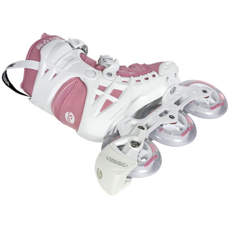 Powerslide Phuzion Argon 100 Inline Skates Damen Weiß Rosa | VAU-546320